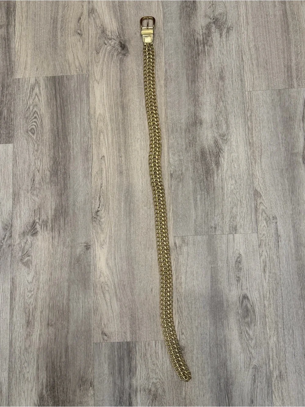 Vintage Gold Chain Link Belt 40” Adjustable Statement‎ Waist Belt